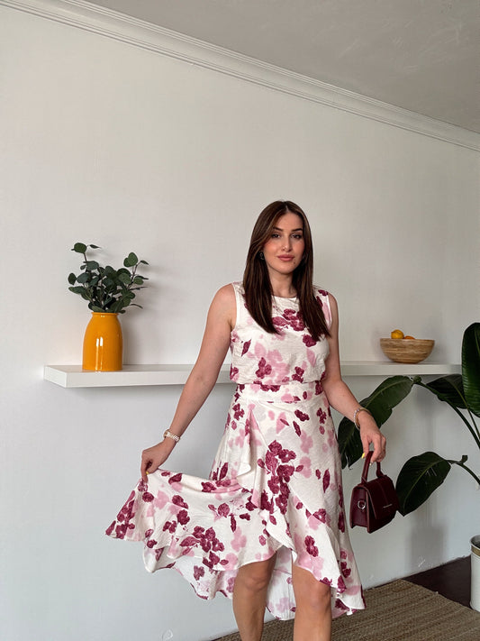 Marje fırfır detaylı takım BORDO