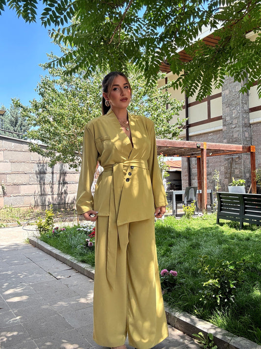 Kuşaklı tensel takım Yağ yeşili