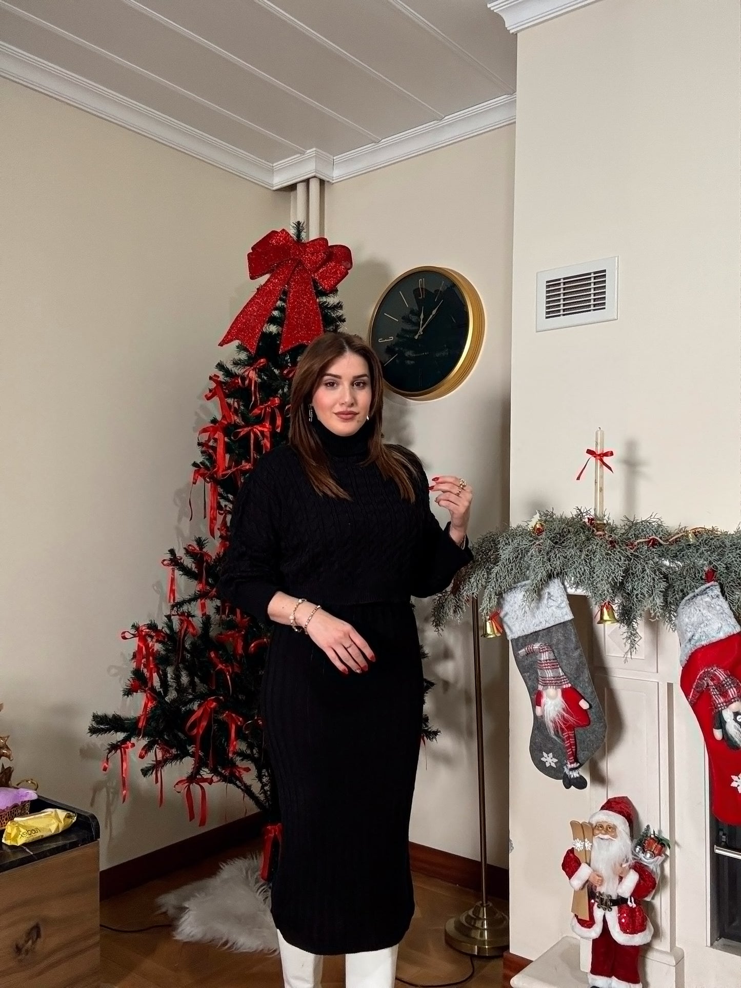 Balıkçı Saç Örgü Jileli Takım-SİYAH