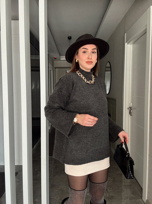 Oversize Basic Kazak FÜME