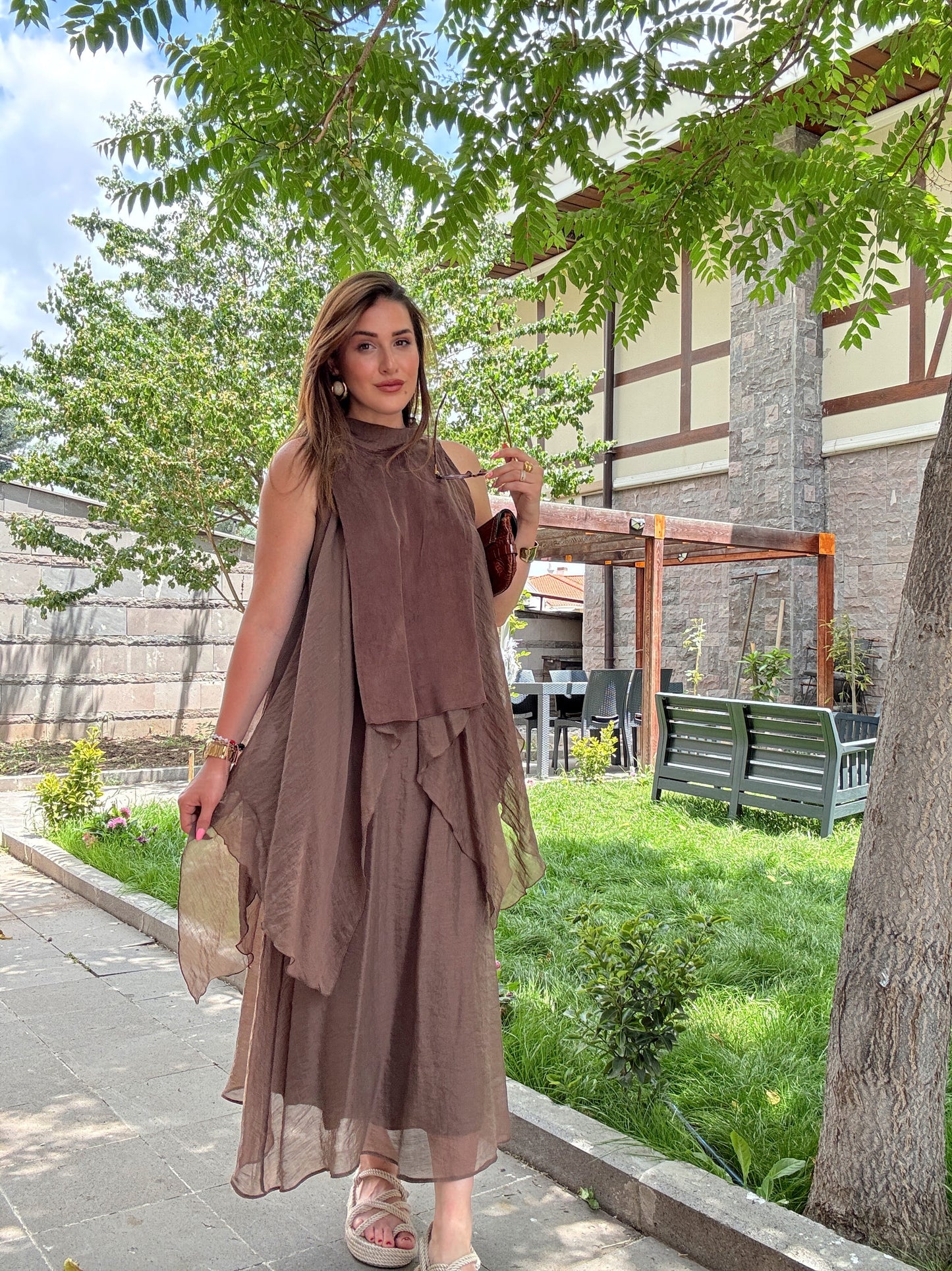 Fiona Etekli Premium Takım Kahve