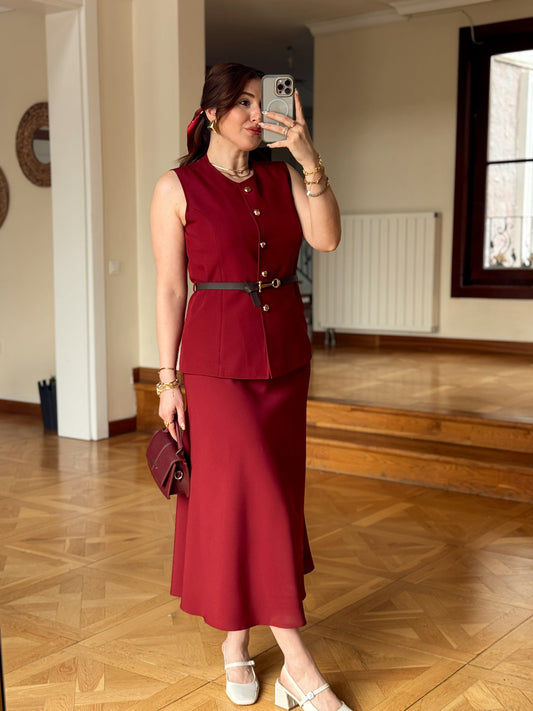 TORİNO Etek-BORDO