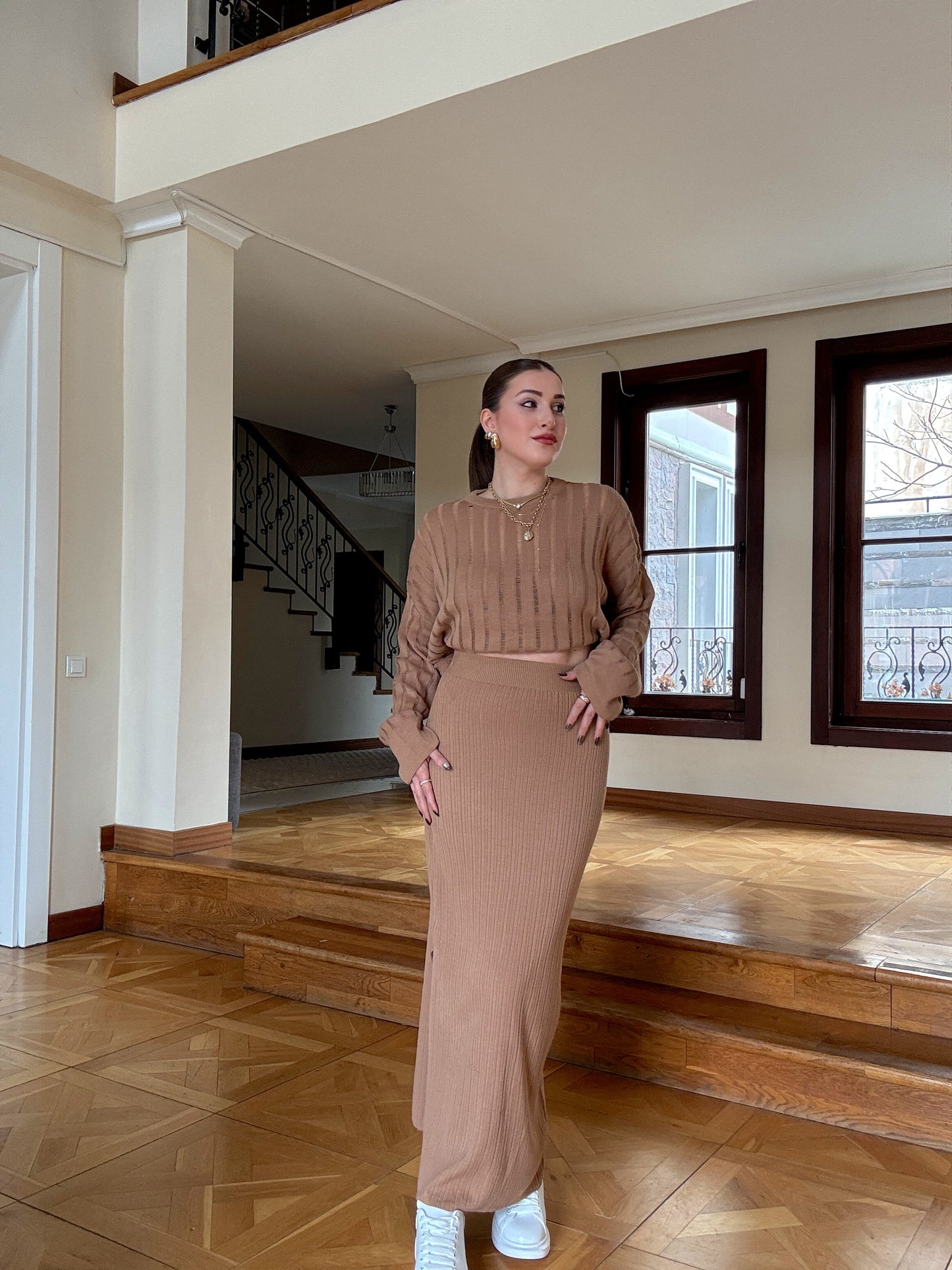 LARİS ajurlu ikili takım CAMEL