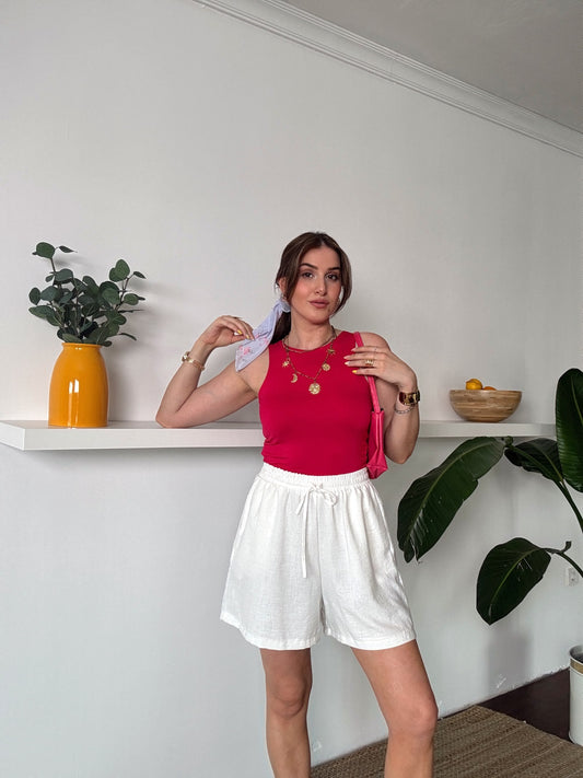 İrmela Halter Yaka Bluz FUŞYA
