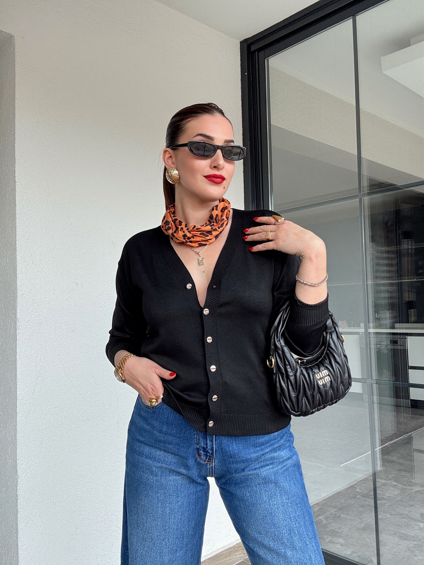 Premium Basic Hırka Siyah