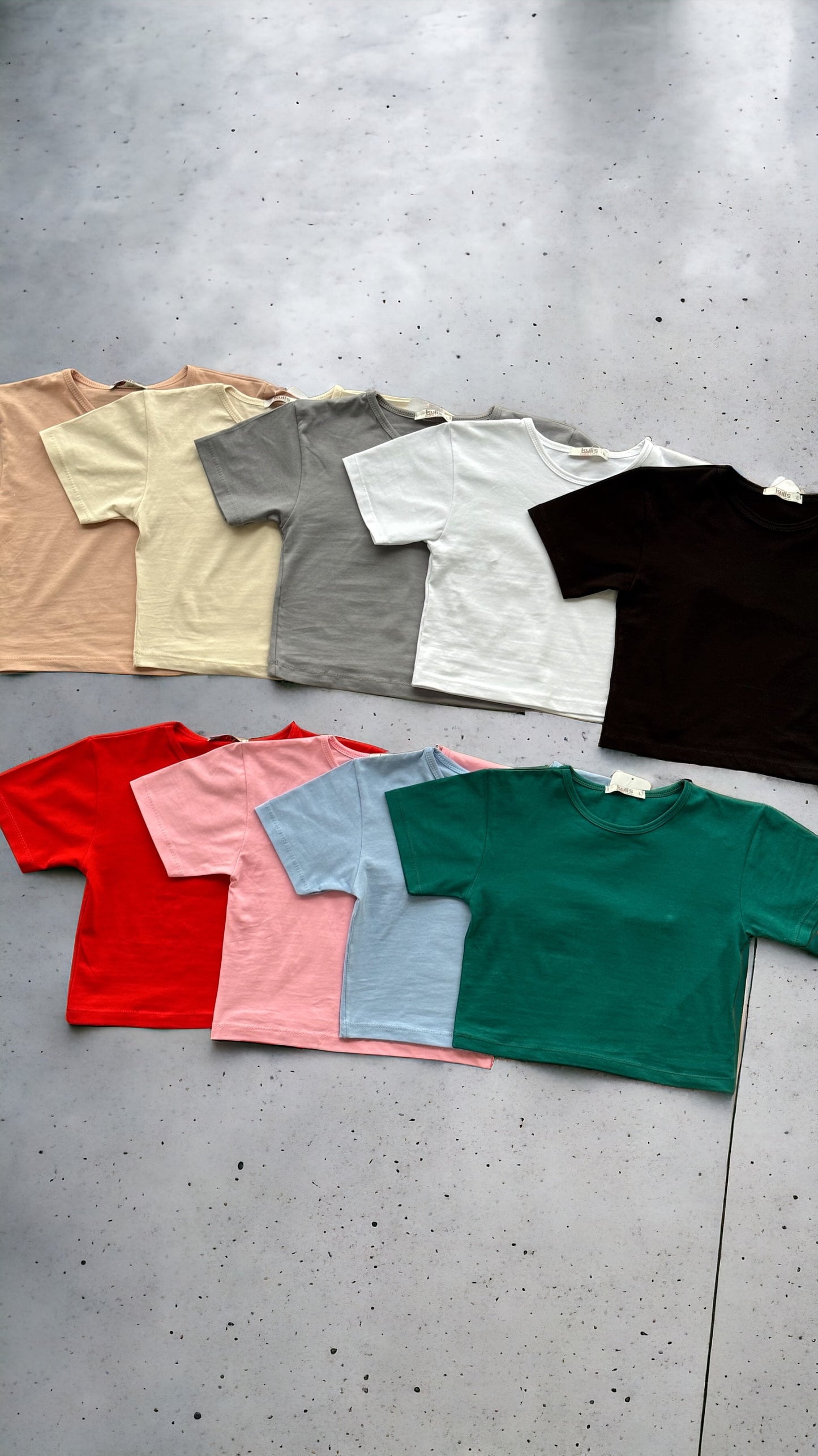 Pamuklu Crop Tişört - BEYAZ