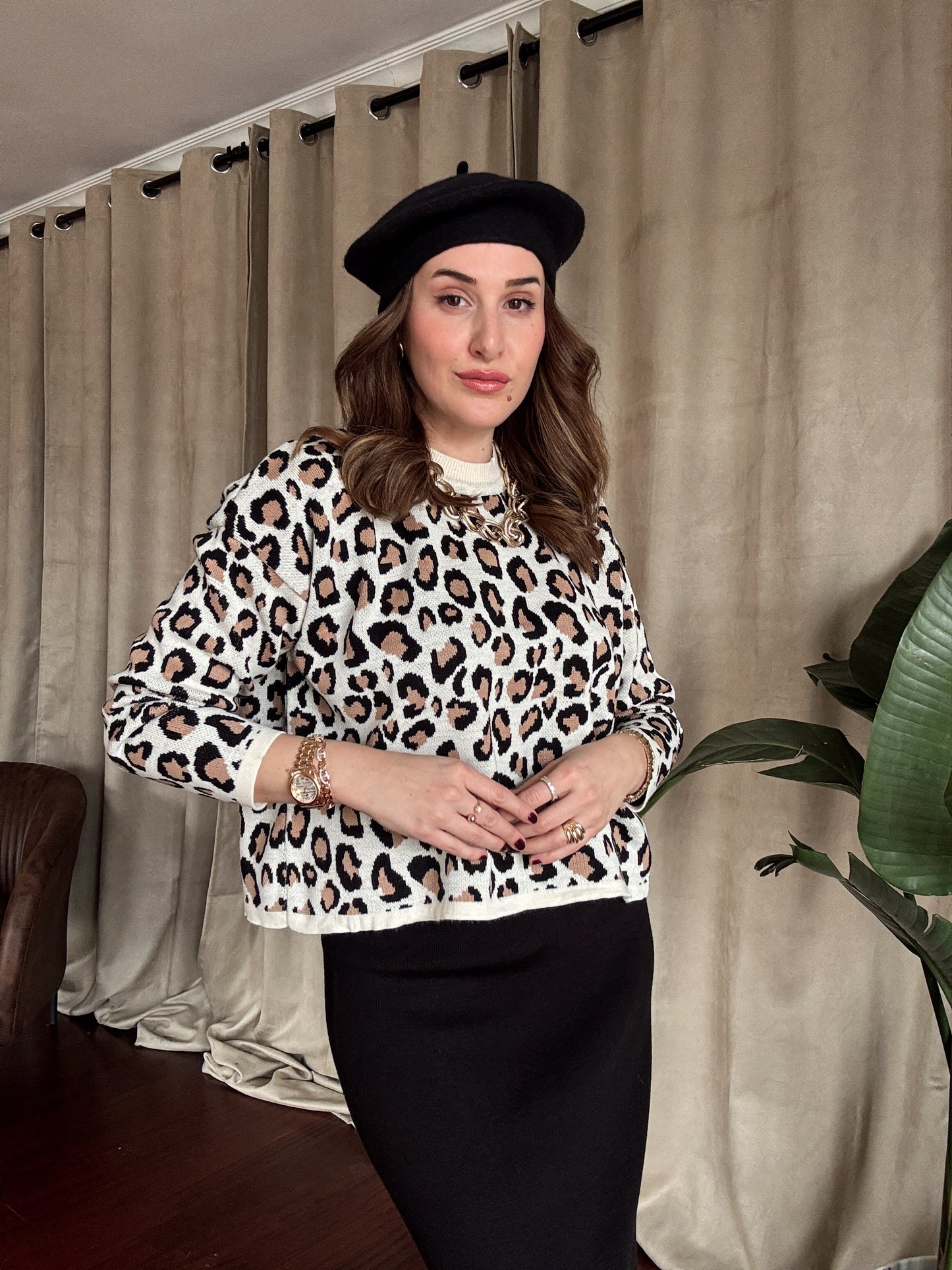 Leopar Desen Kazak - LATTE
