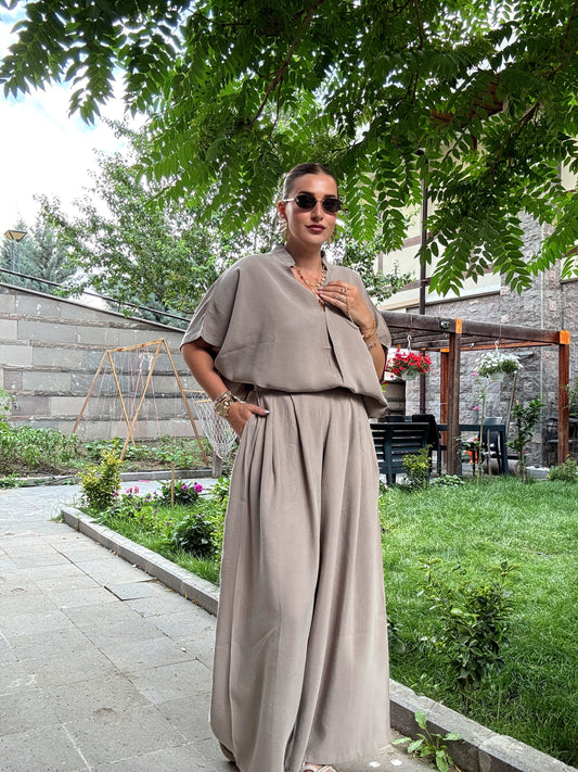 Oversize tensel ikili takım VİZON