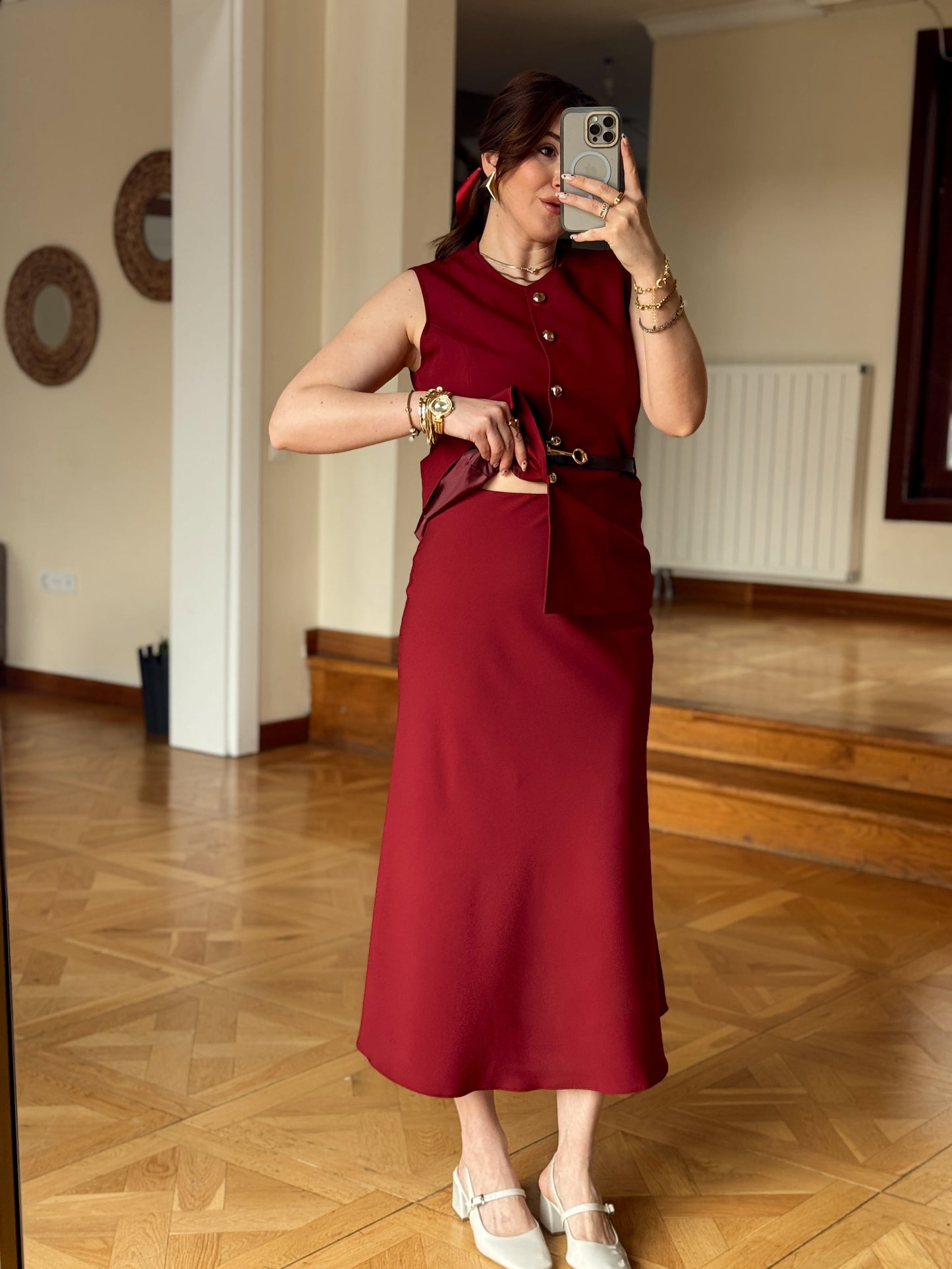 TORİNO Etek-BORDO