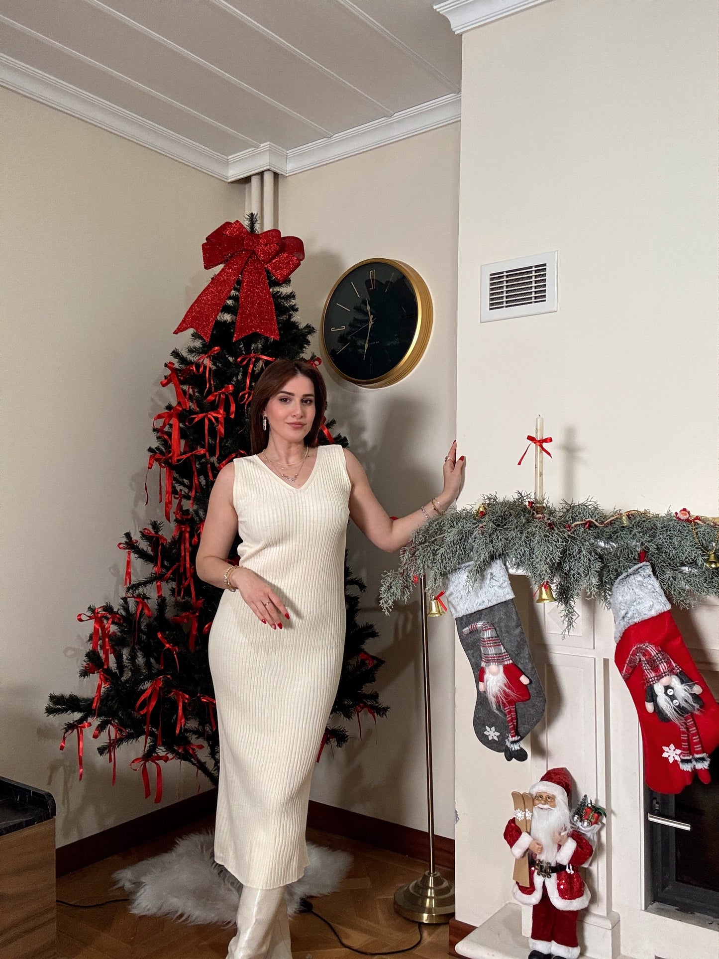 Balıkçı Yaka Dalgalı Takım-LATTE