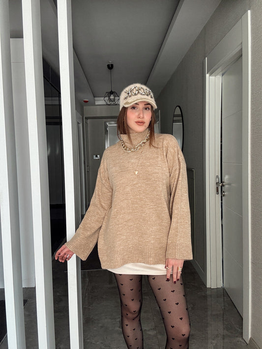 Oversize Basic Kazak CAMEL
