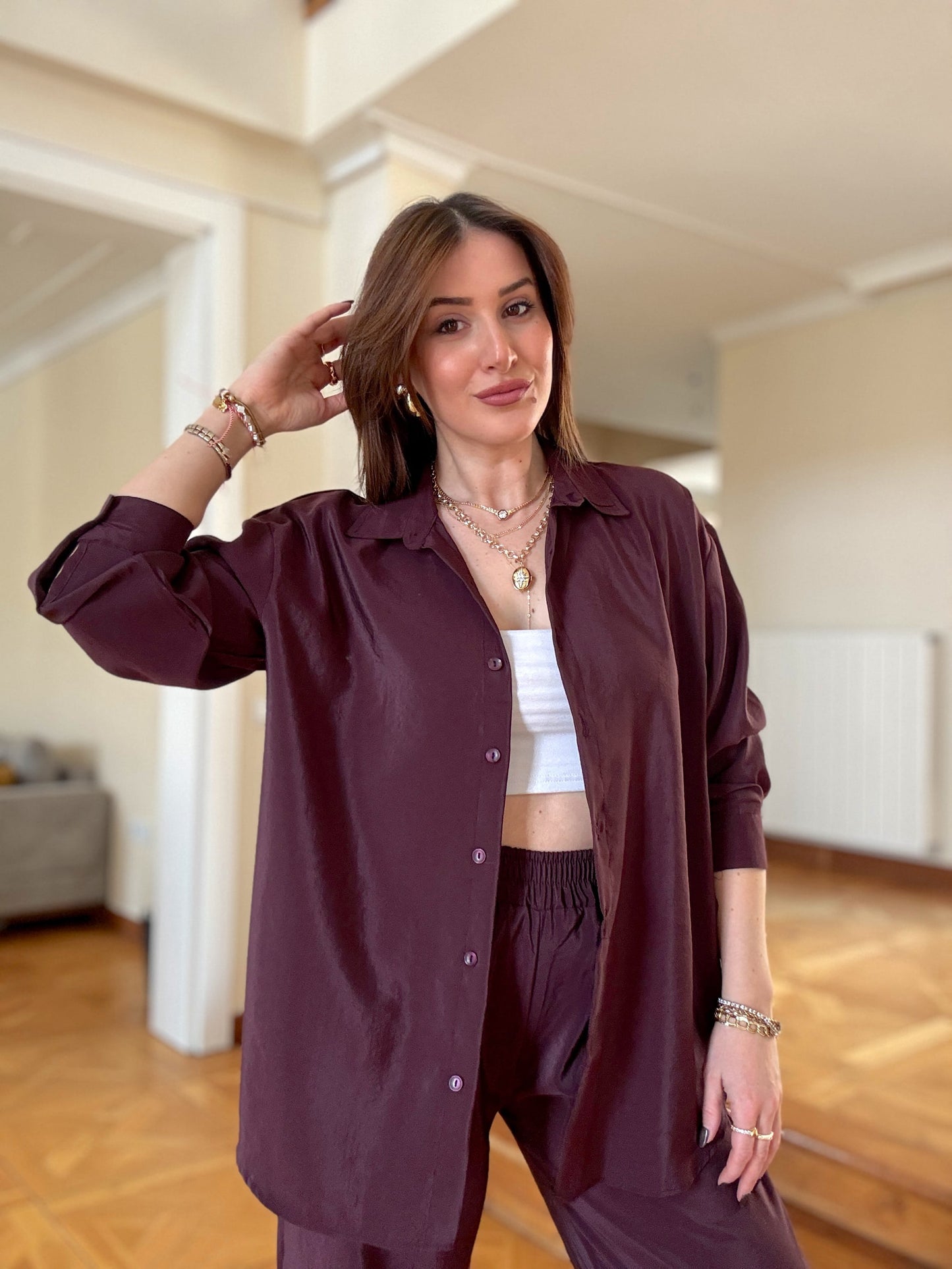 Parlak ikili takım Mürdüm