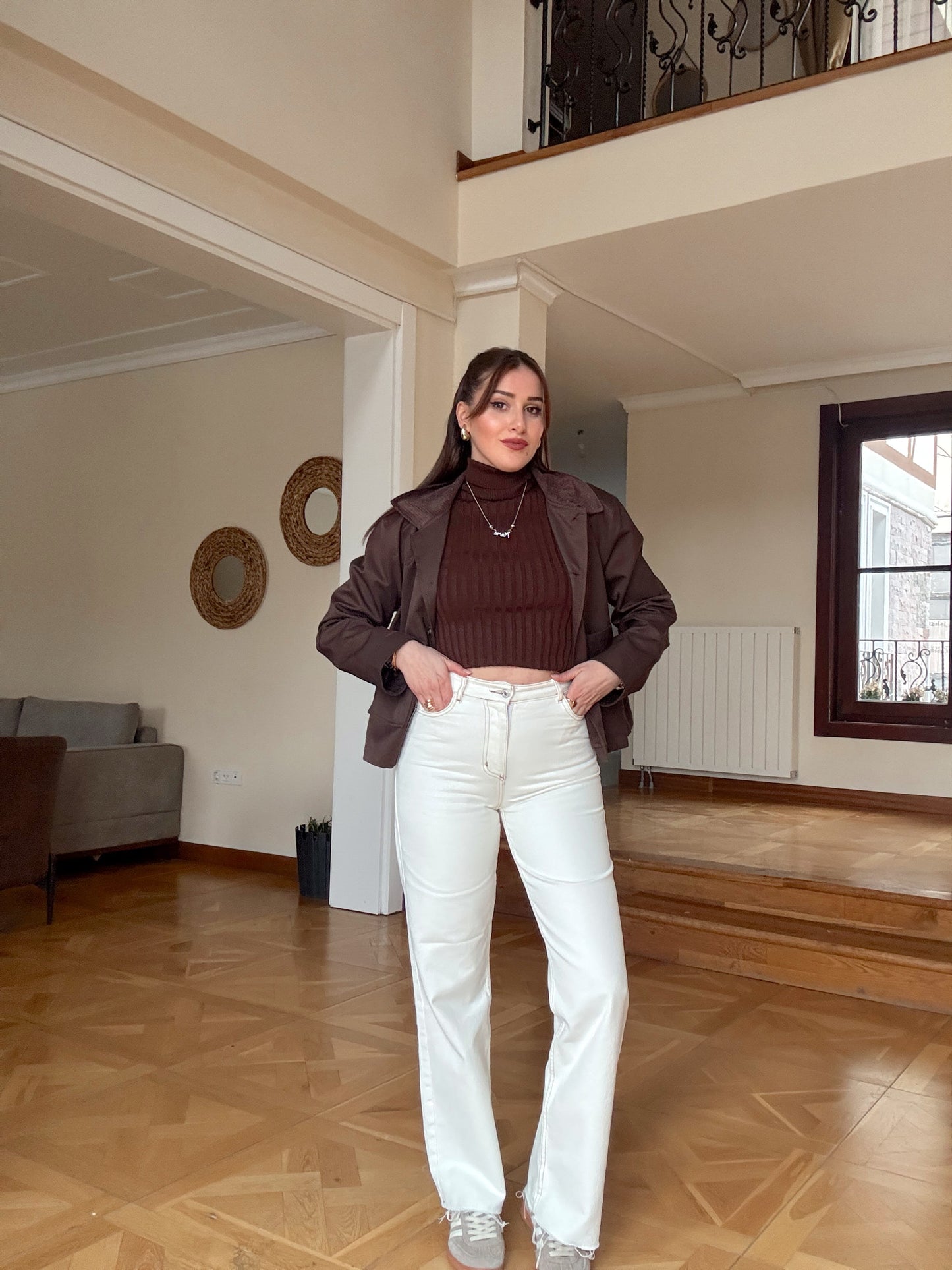 Tiftik Gabardin Pantolon Bej