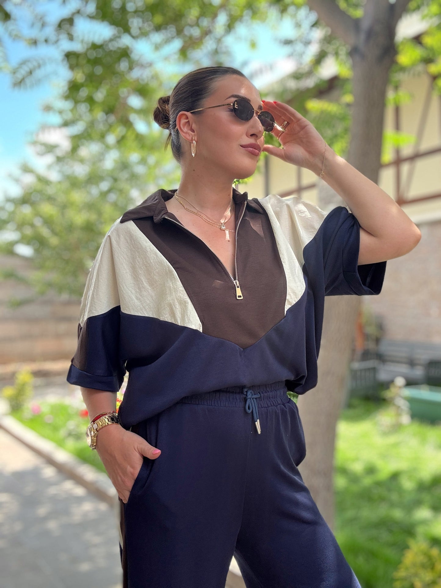 Twist parçalı Takım lacivert