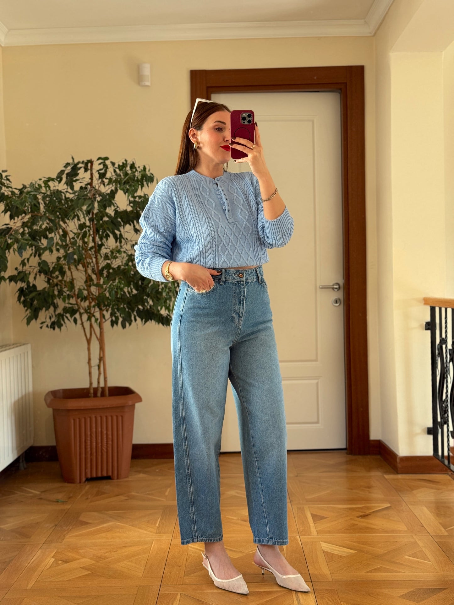 TOKYO KOT PANTOLON-AÇIK MAVİ