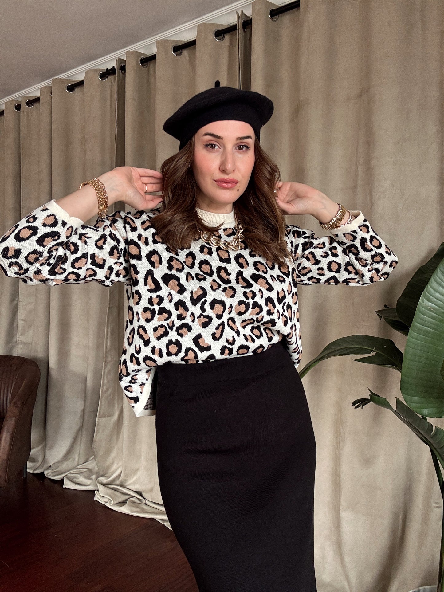 Leopar Desen Kazak - LATTE