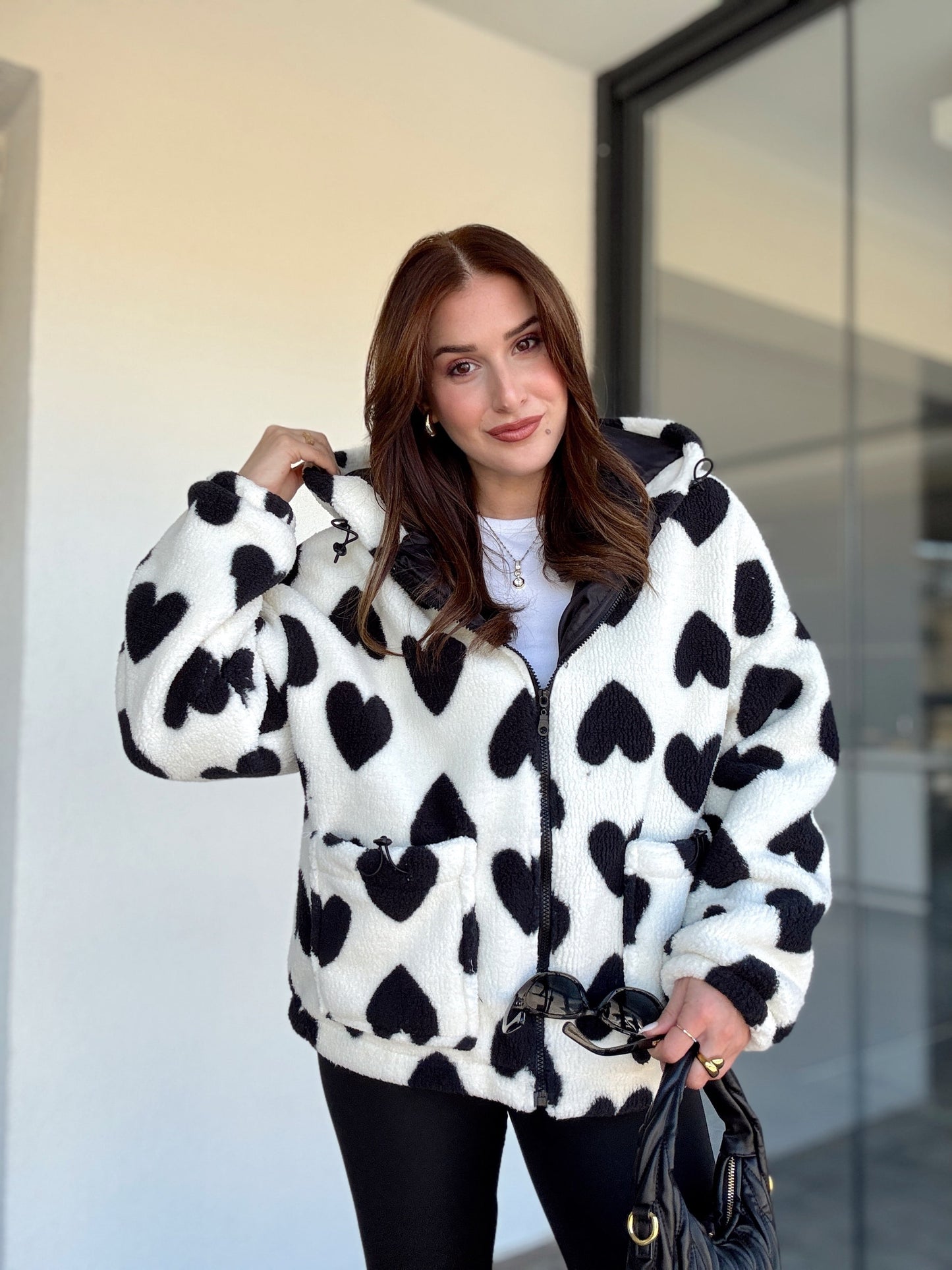 Kalpli Peluş Mont EKRU