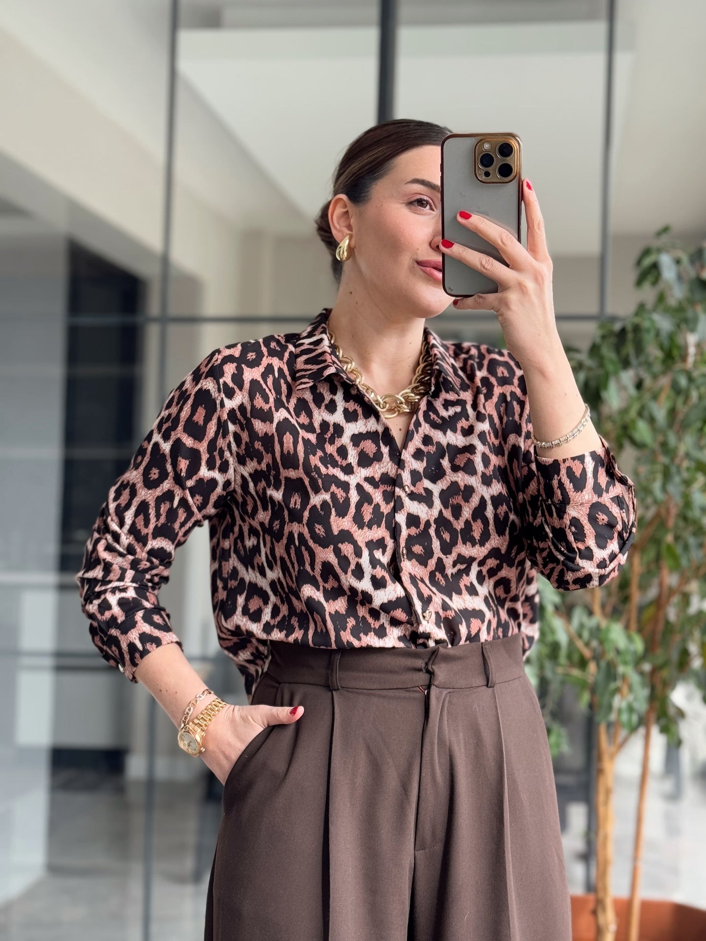 Liza Leopar Gömlek - LEOPAR