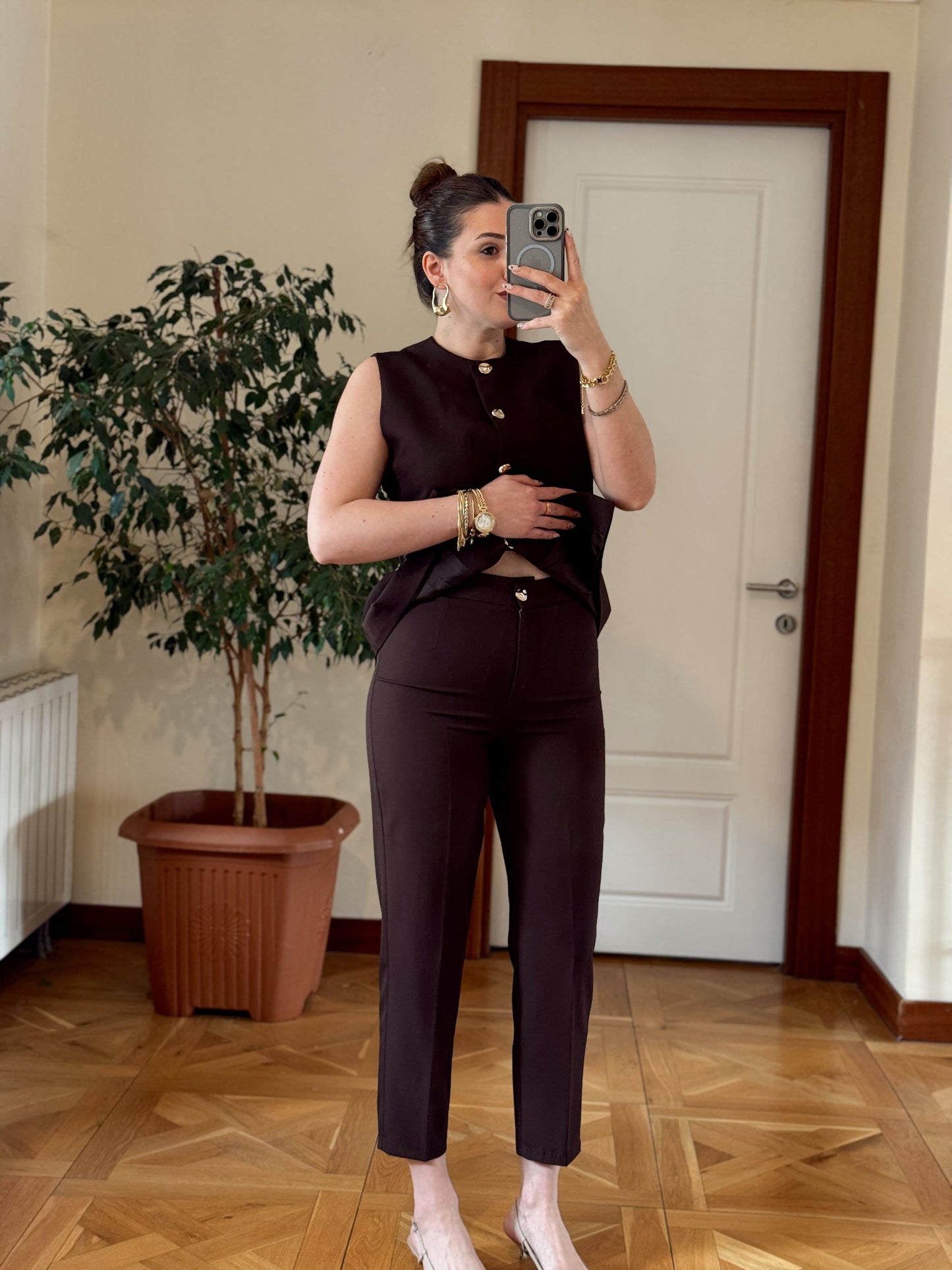 STELLA Pantolon-KAHVERENGİ