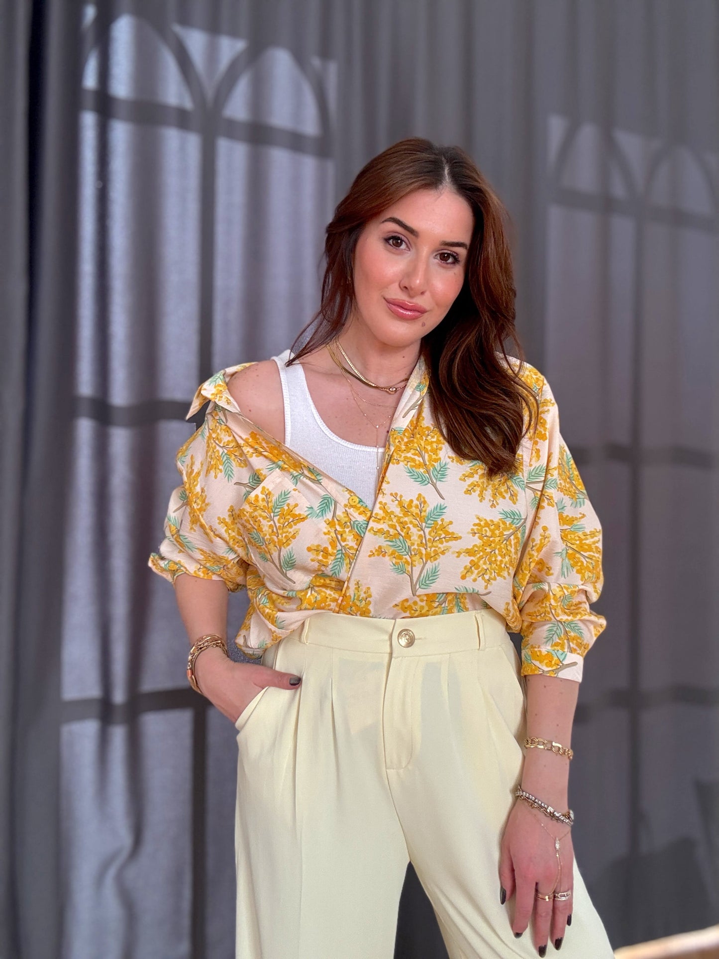 Tree of hope Oversie Aerobin gömlek Sarı