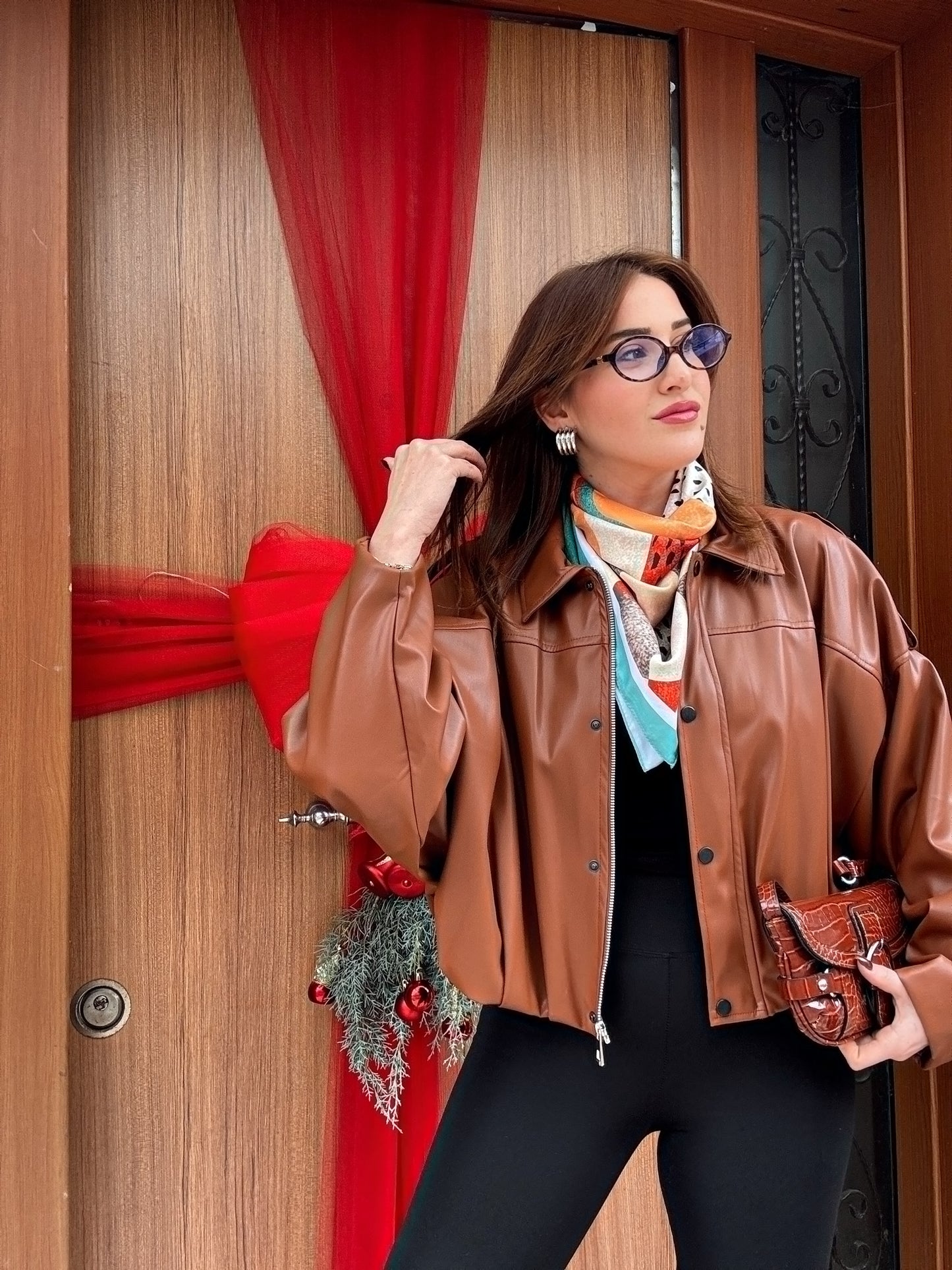 Yarasa kol deri mont-TABA