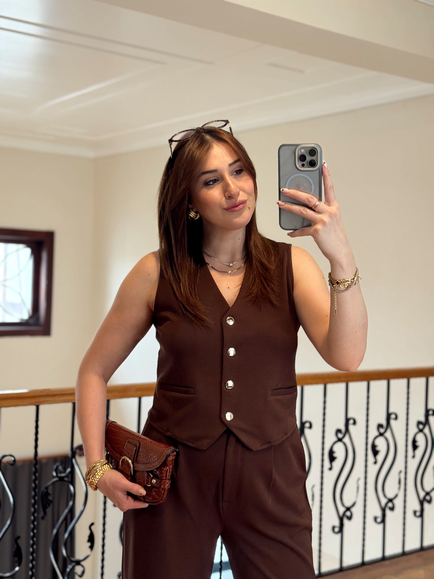 Venedik Takım-KAHVERENGİ