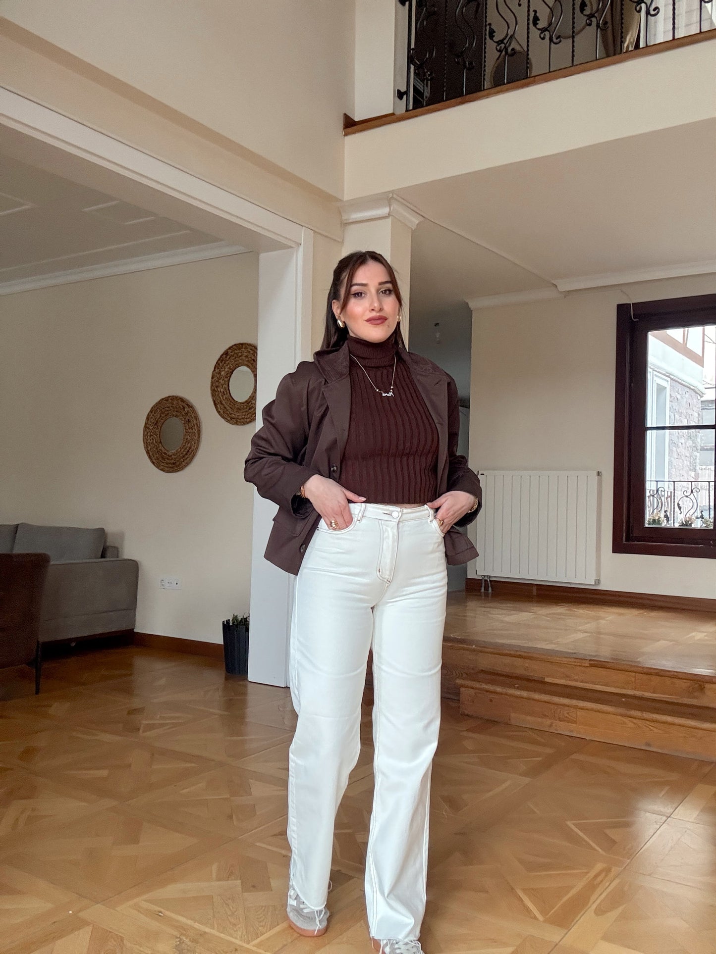 Tiftik Gabardin Pantolon Bej