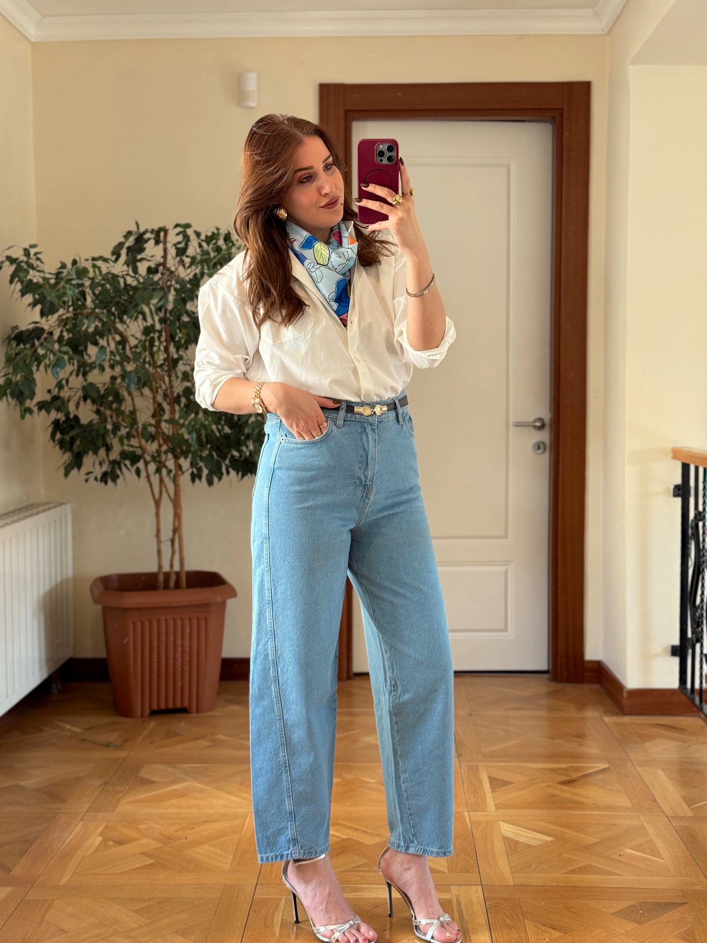 TOKYO KOT PANTOLON-buz MAVİ