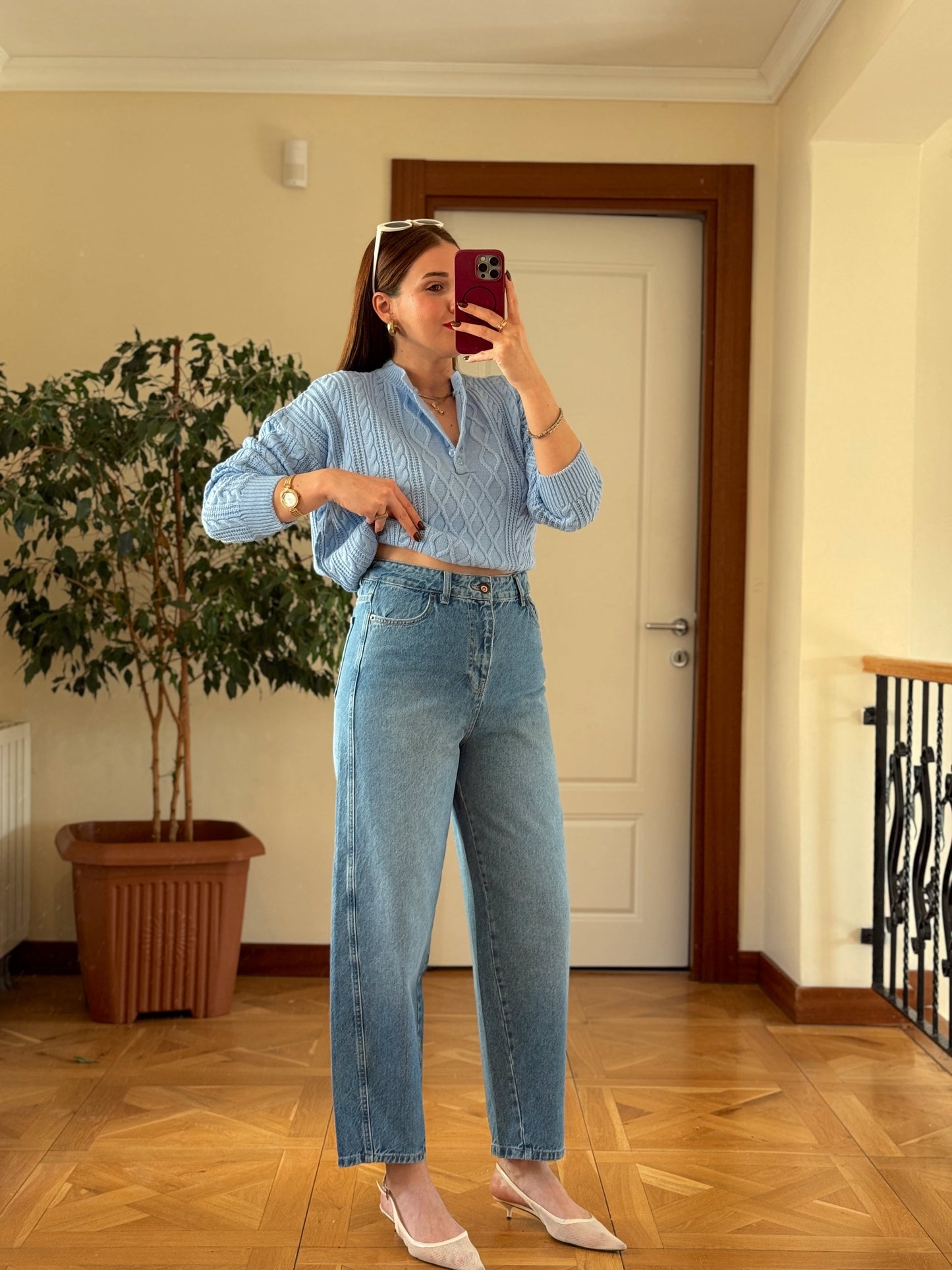 TOKYO KOT PANTOLON-AÇIK MAVİ