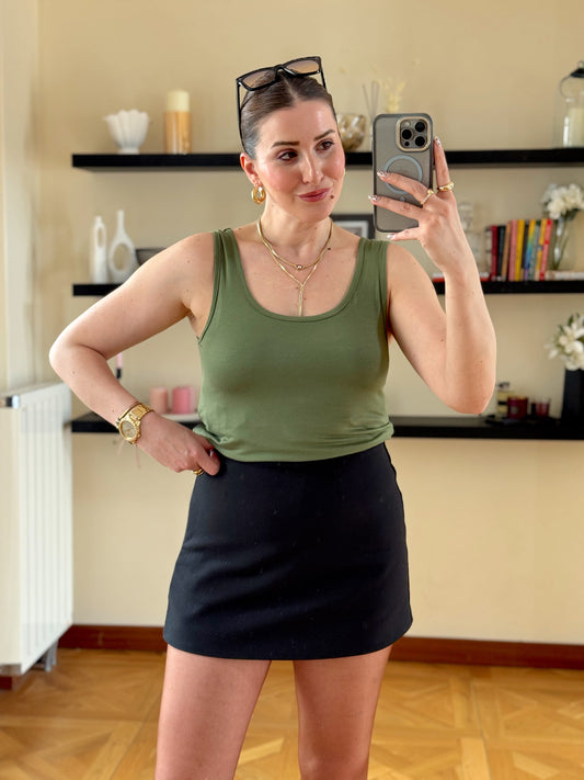 OYSH geniş yaka basic atlet Haki