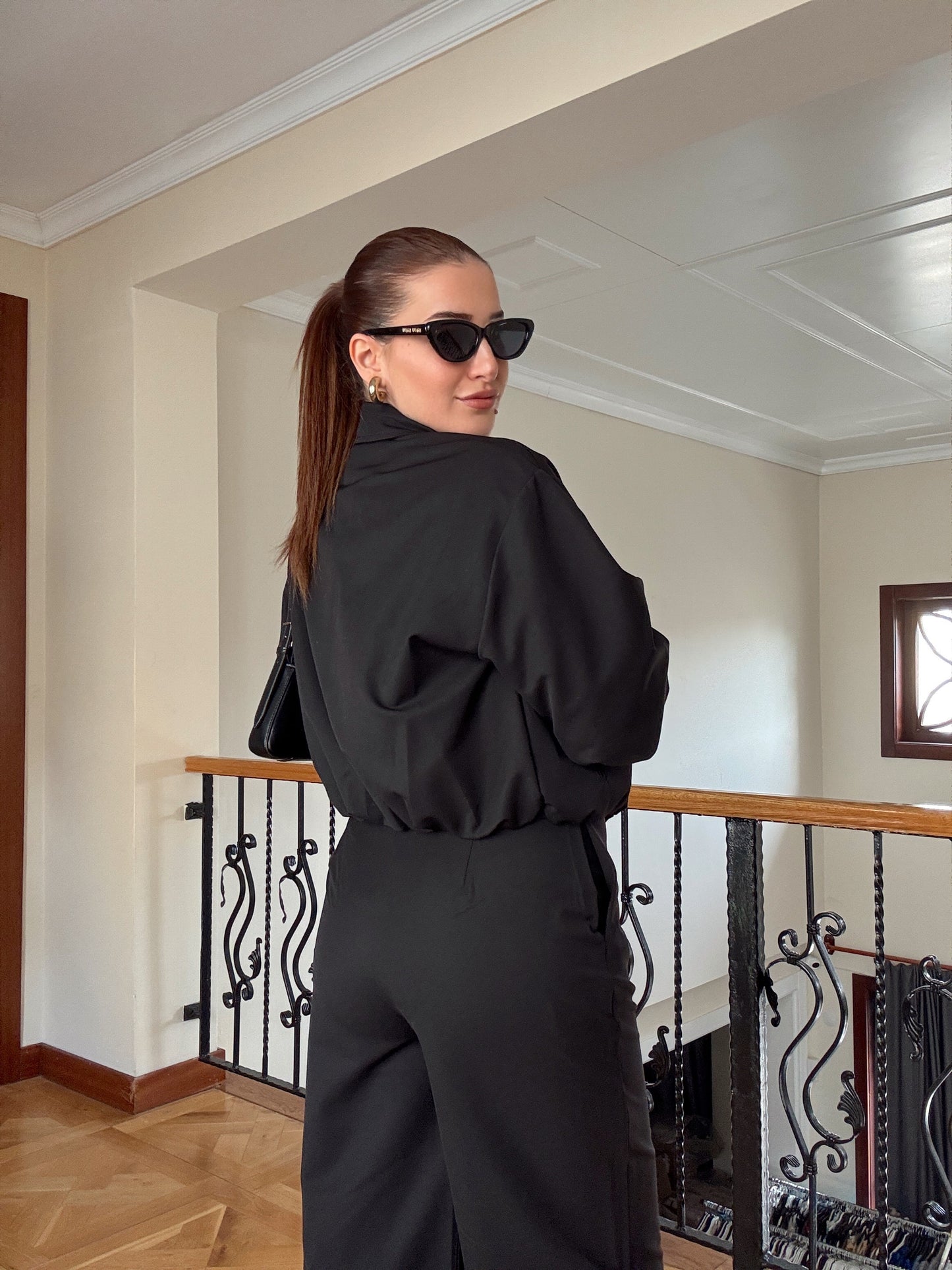 TİNA premium palazzo pantolon SİYAH