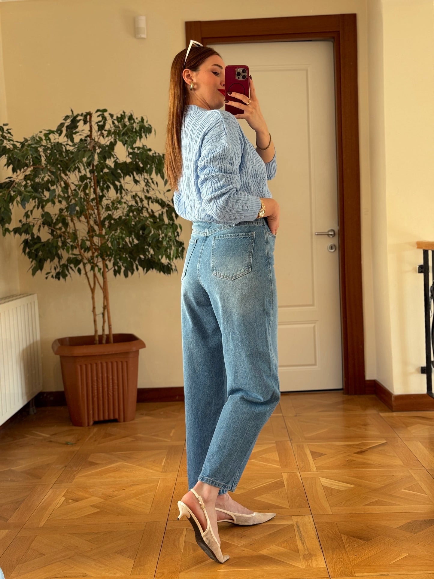 TOKYO KOT PANTOLON-AÇIK MAVİ