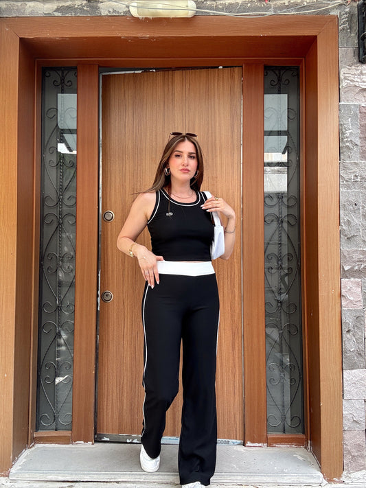Mimossa İkili fitilli takım BEYAZ ŞERİTLİ