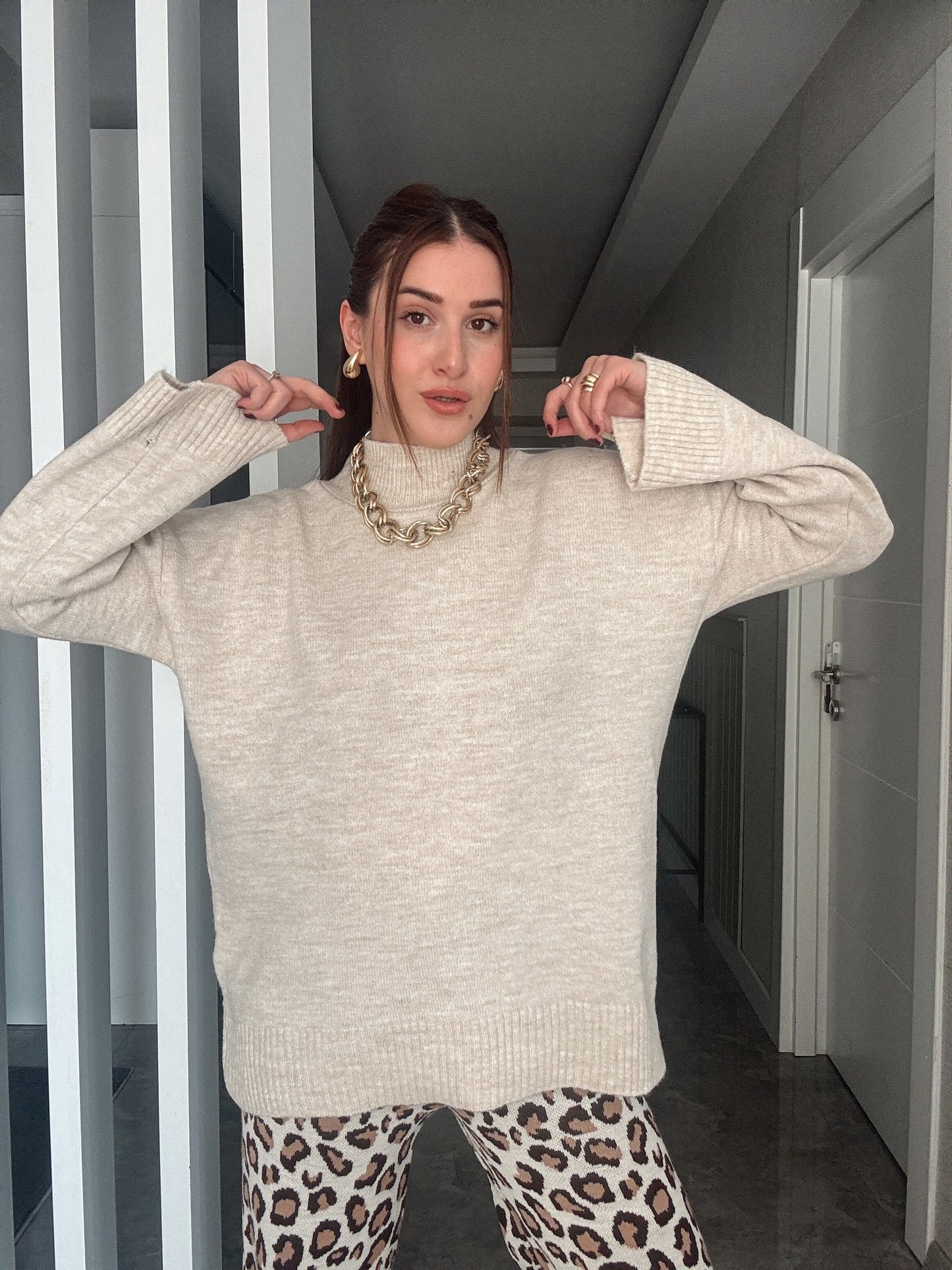 Oversize Basic Kazak LATTE