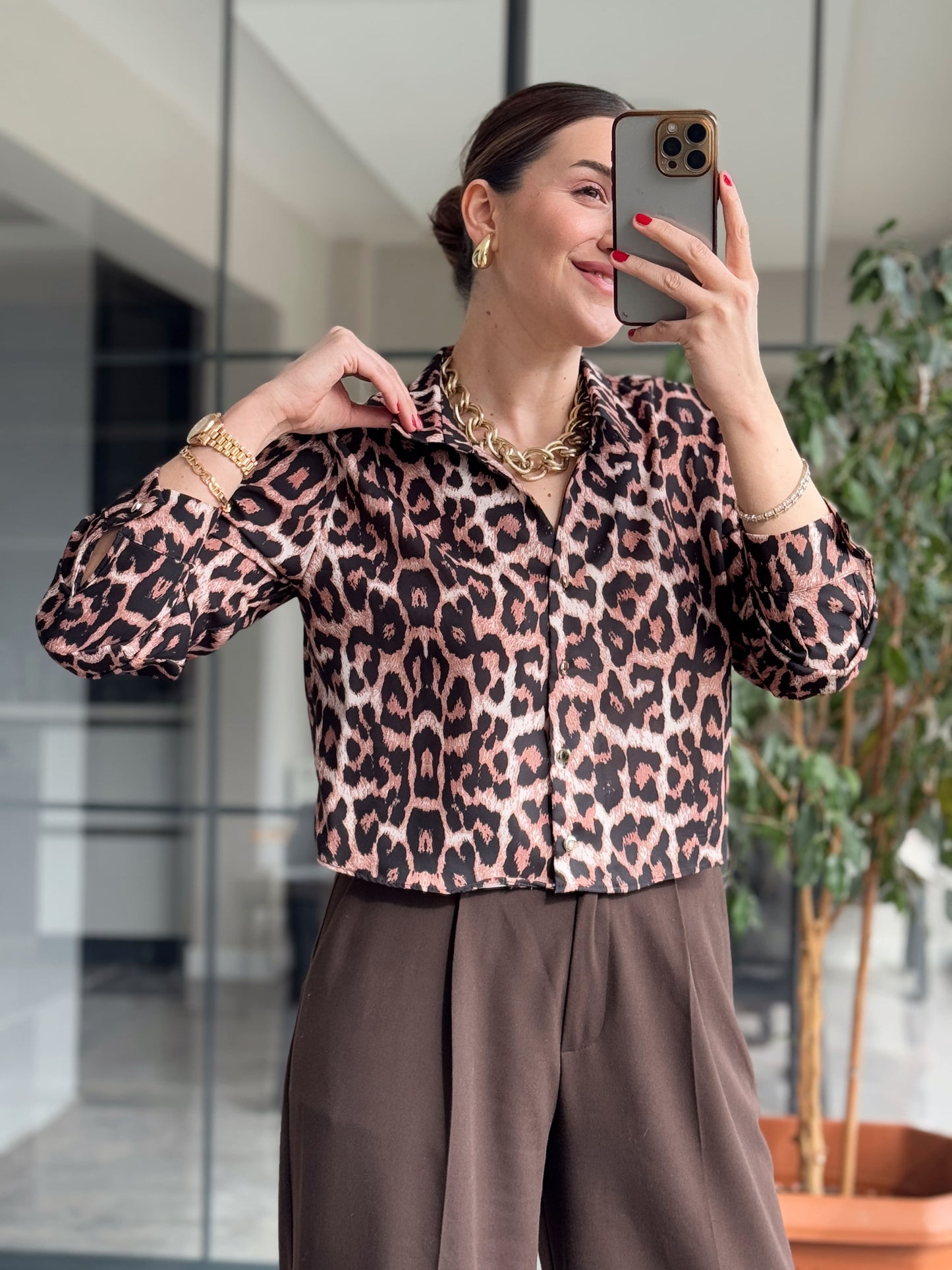 Liza Leopar Gömlek - LEOPAR