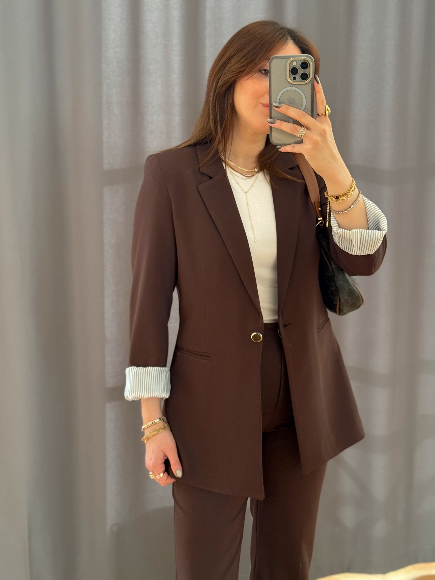JENNA Ceket-KAHVERENGİ