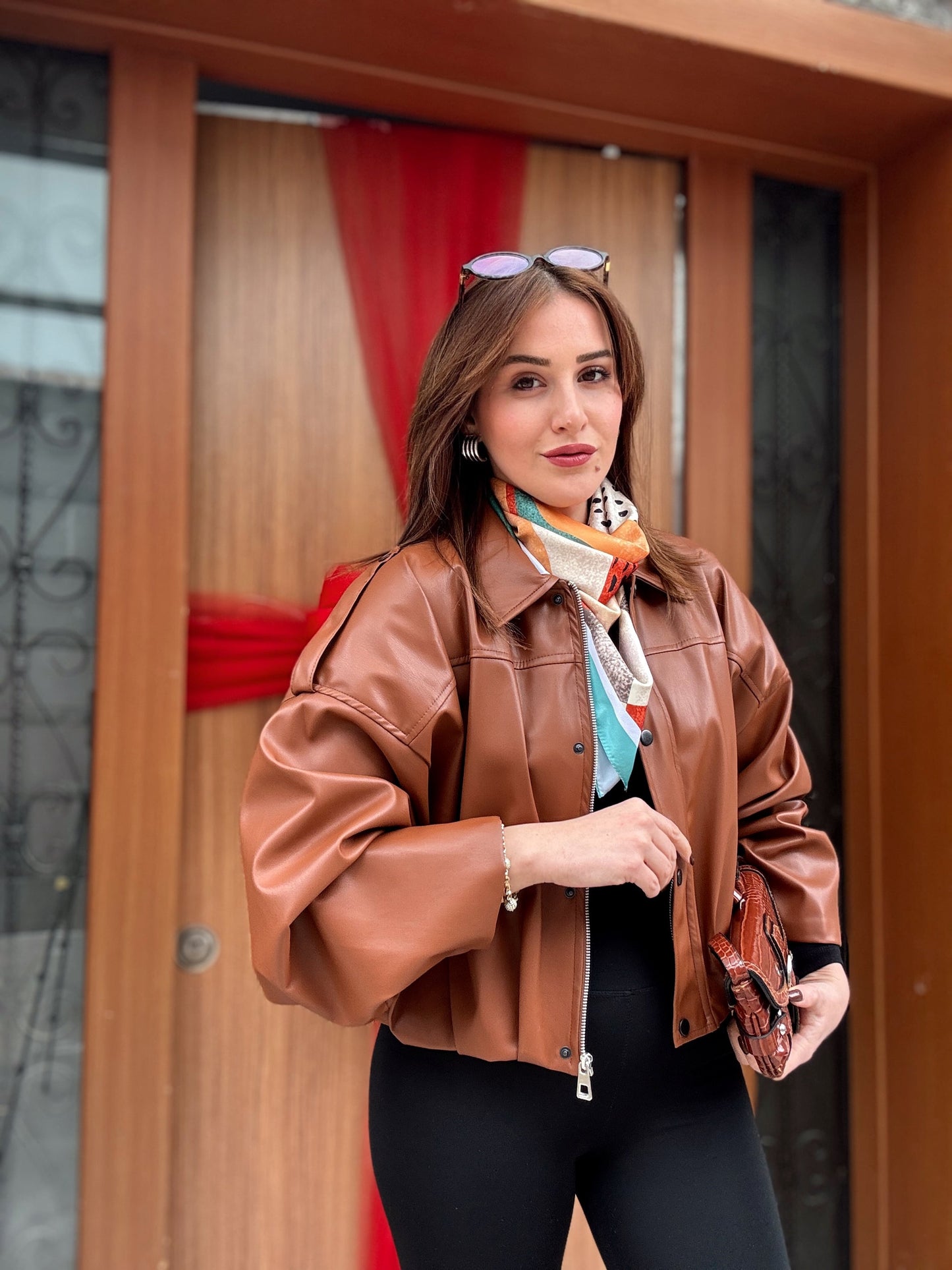 Yarasa kol deri mont-TABA