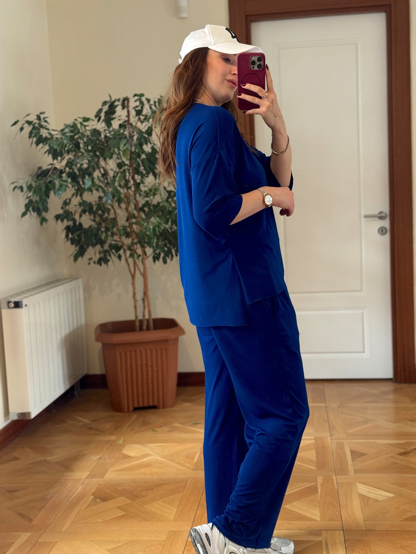 Lazer kesim oys takım SAKS MAVİ