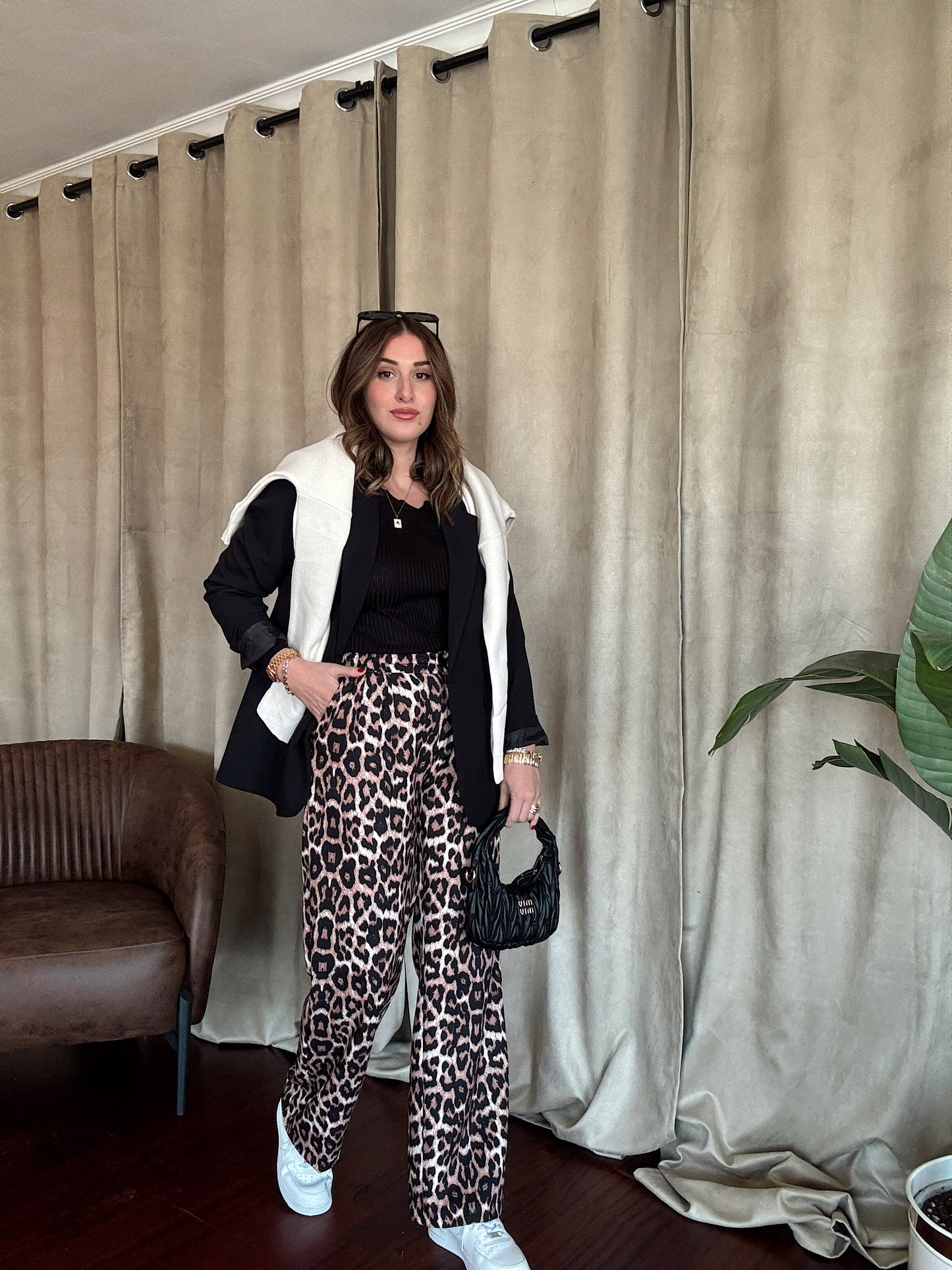 Leopar Desen Bol Paça Pantolon - LEOPAR