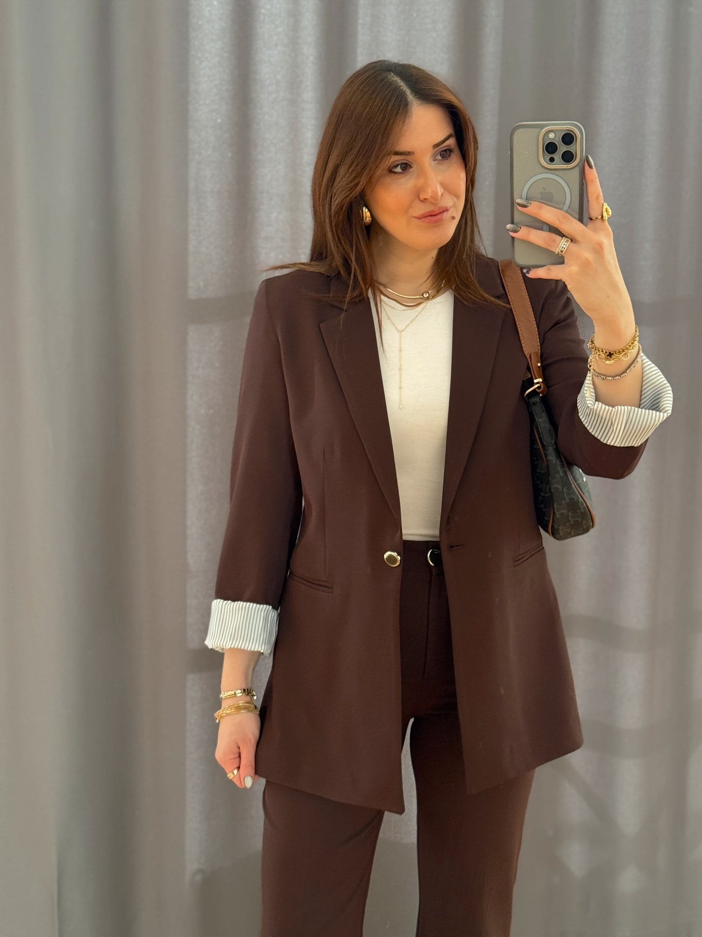 JENNA Ceket-KAHVERENGİ
