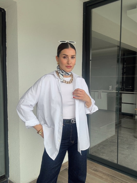 Armila Poplin Gömlek  - BEYAZ