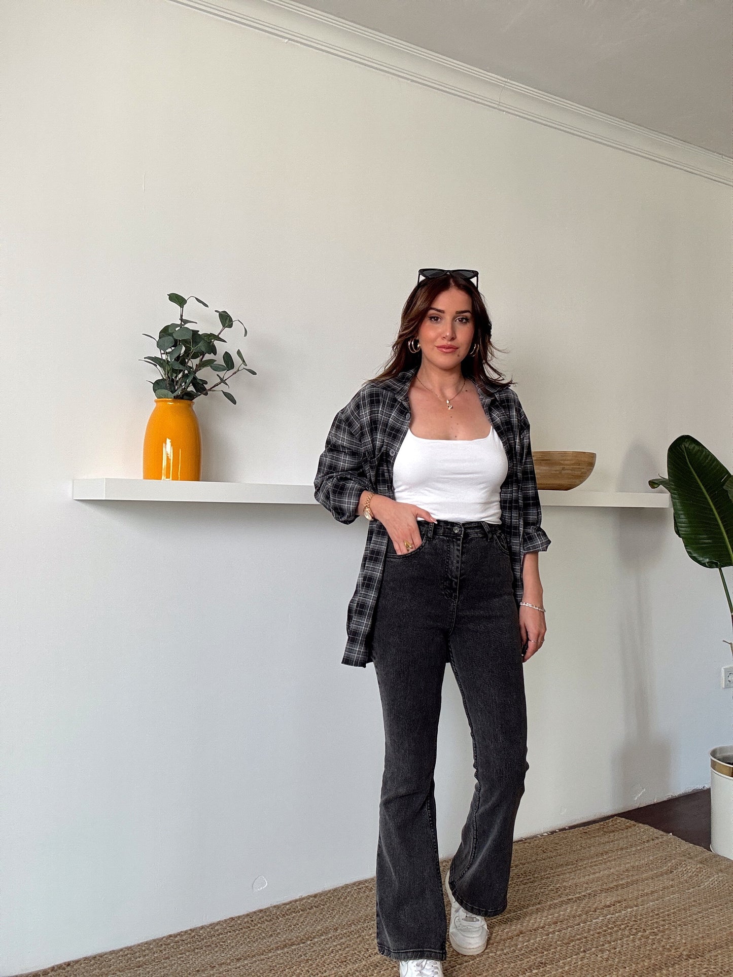 ALvin İspanyol paça likralı jean Antrasit