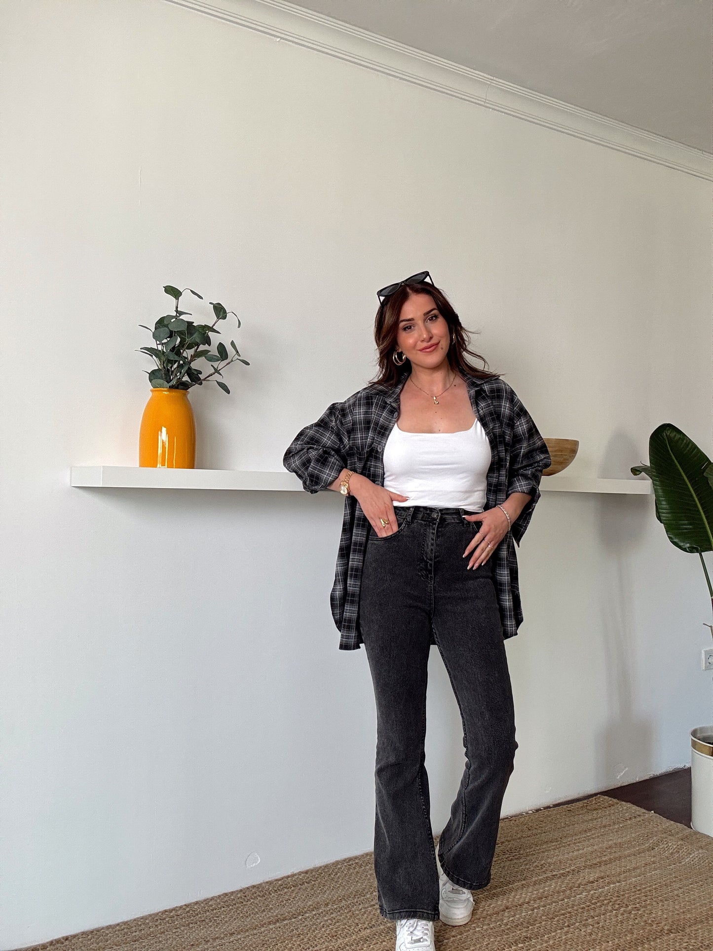 ALvin İspanyol paça likralı jean Antrasit