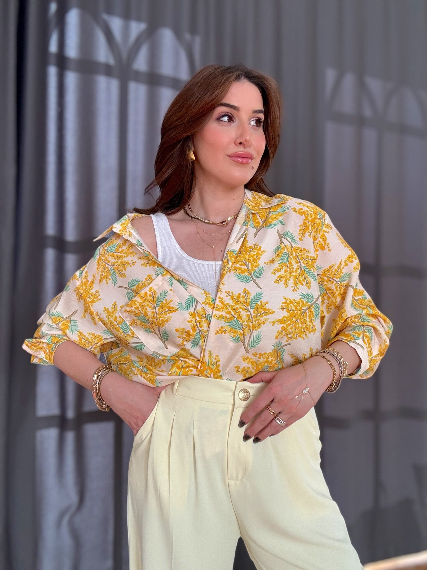 Tree of hope Oversie Aerobin gömlek Sarı