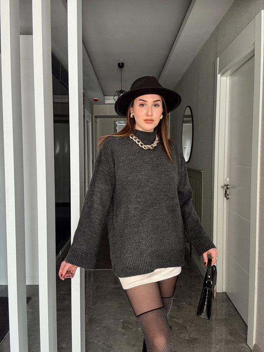 Oversize Basic Kazak FÜME