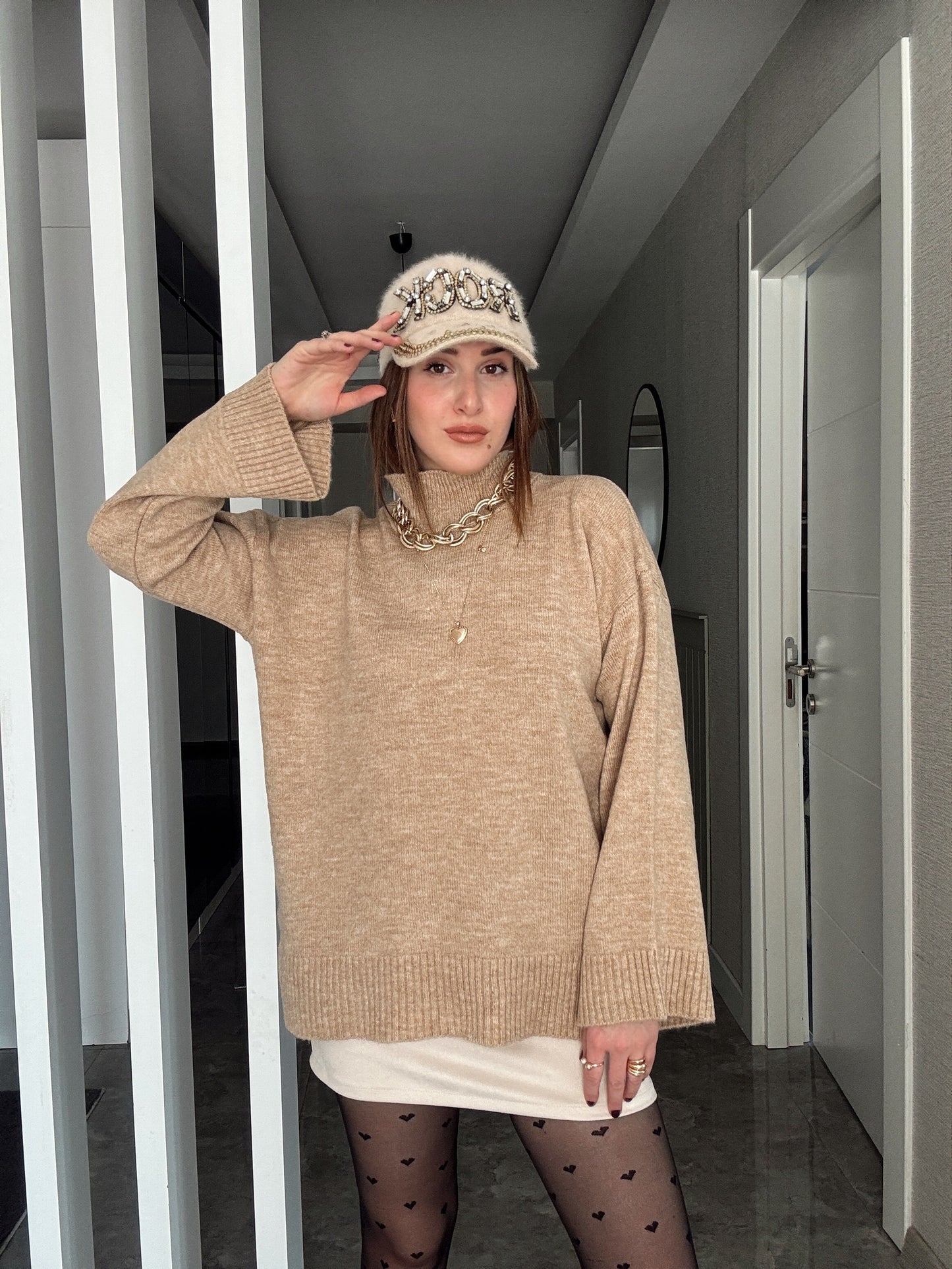 Oversize Basic Kazak CAMEL