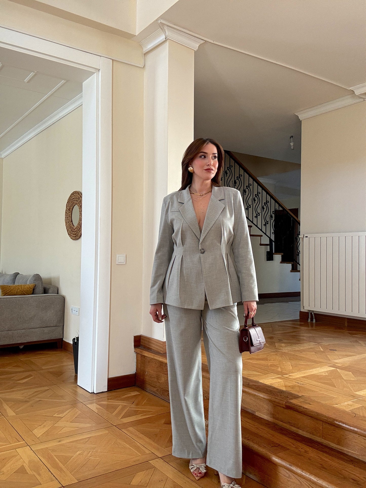 Berlinda Ceket  Gri