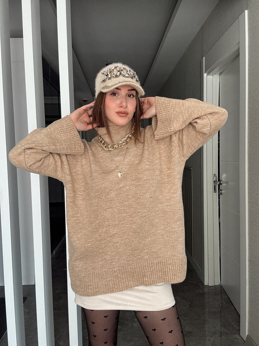 Oversize Basic Kazak CAMEL