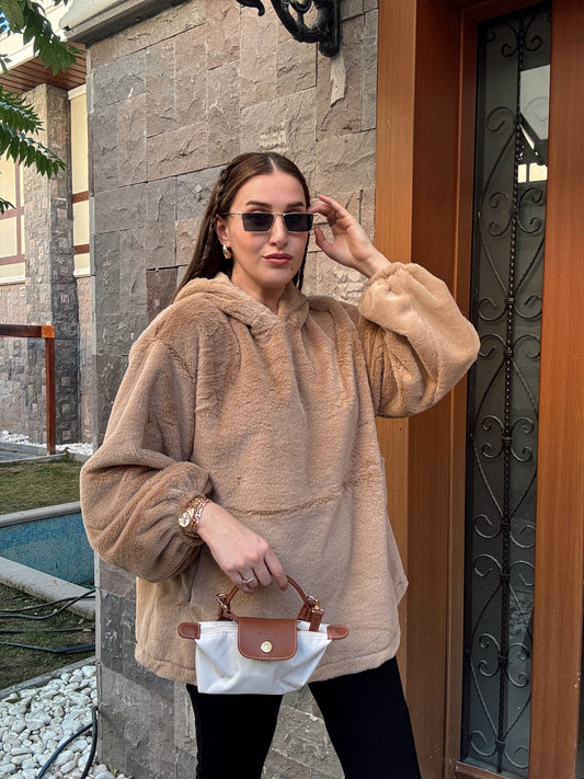 Ms. M Model Salaş Sweatshirt - Cappuccino