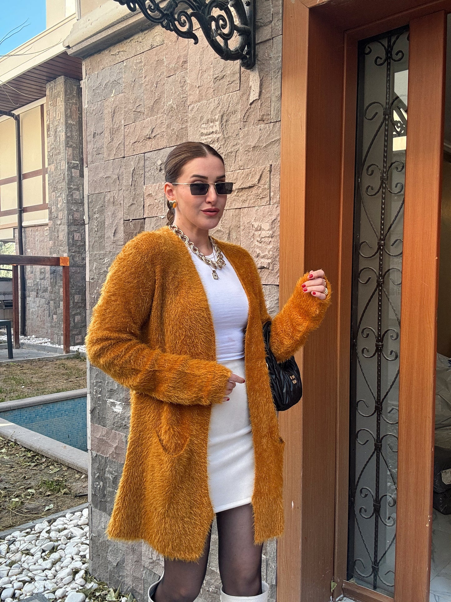 Sakallı Cepli Basic Ceket - HARDAL